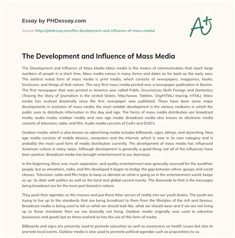 mass media and politics essay